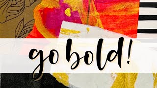 How to Begin a BOLD Cohesive Mixed Media Series #arttutorial, #abstractpainting #mixedmedia #collage