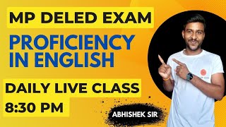 proficiency in english d.el.ed 1st year | mp deled proficiency in english unit 1 | mp deled 2023