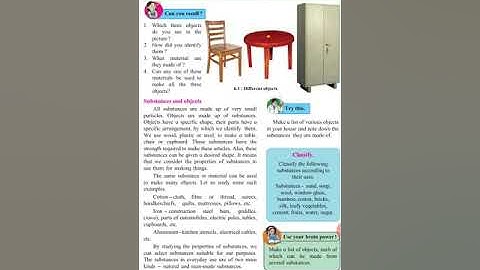 6th std science chapter 6 substances in Daily use PART 2 (video 1)
