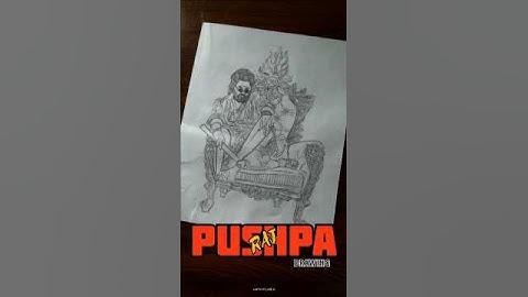 PUSHPA Raj Drawing 🔥🦁 ( Part 1 ) #pushpa2 #alluarjun #art #youtubeshorts #drawing #portrait #viral