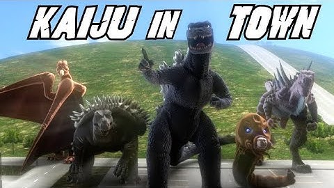 Godzilla Fan Animation Thing 1 -- Kaiju in Town | #godzilla #animation #blender #kaiju #parody