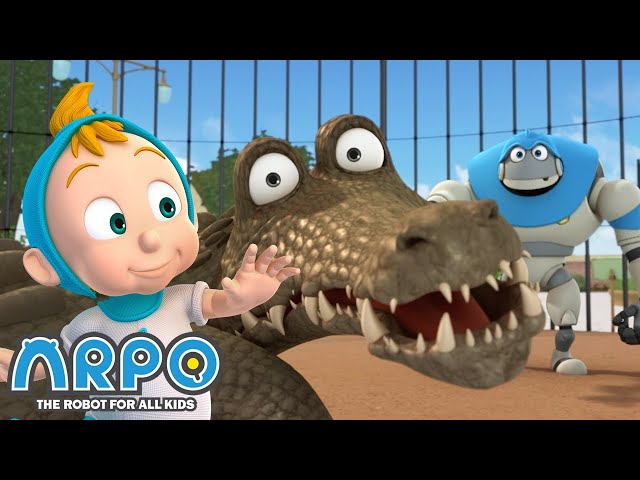 Arpo the Robot | KID'S ZOO TRIP! +MORE FULL EPISODES | Compilation | Funny Cartoons for Kids class=