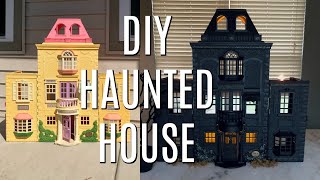 Spooky Doll House Transformation | DIY Resimi