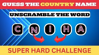 Scrambled Words Game| Guess Country Names | SUPER HARD screenshot 5