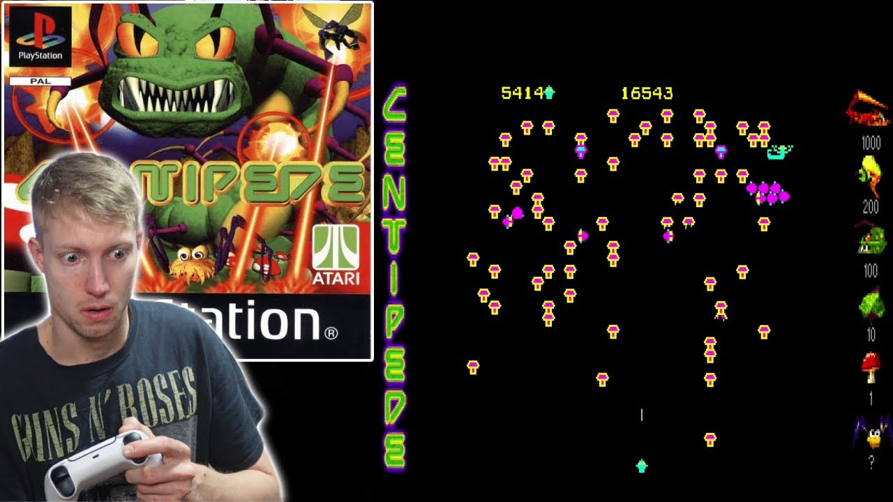 ARCADE KLASSIKER 3D verhunzelt! Centipede 🕹️ (PS1) 1999