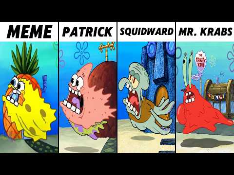 Spongebob Tralala Meme All Versions