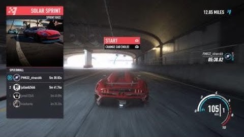 NFS Payback. Going so fast that i glitch out the map