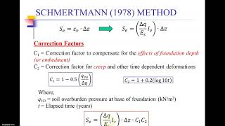 Geotechnical Engineering |schmertman method of settlement calculation |soil engineering