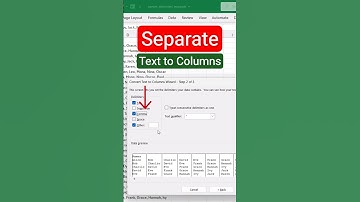 Tekst in kolommen splitsen in Excel | Excel-snelkoppelingen #excel2025