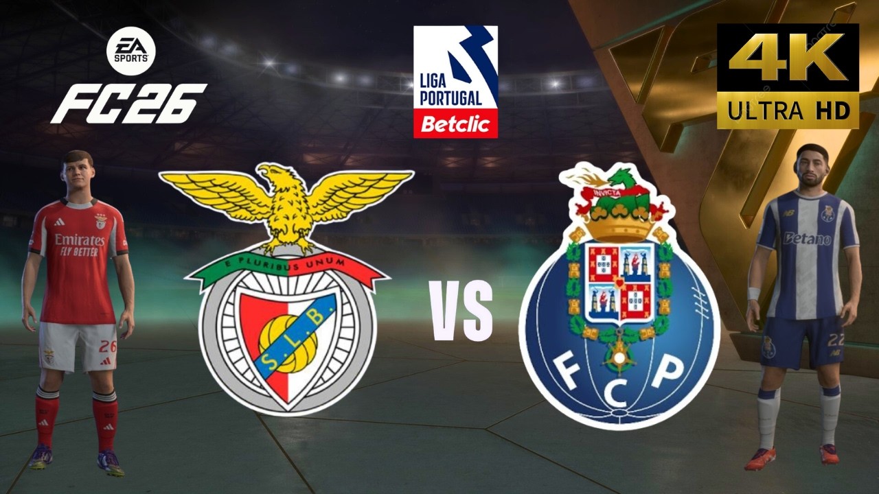 FC 26 - SL Benfica vs Porto FC - All Goals - Liga Portugal 25/26 Full Match - PC [4K60]