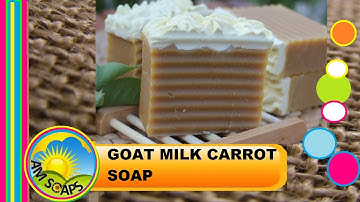 Making and Cutting Goats Milk Carrot Cold Process Soap