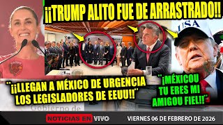 TRUMP ¡LLEGAN A MÉXICO DEMOCRATAS Y REPUBLICANOS! ALITO FUE DE ARRASTRADO ¡QUIEREN EL LITIO! CLAUDIA