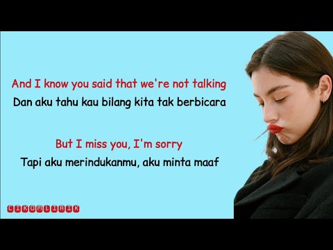 I Miss You, I'm Sorry - Gracie Abrams || Video Lirik dan Terjemahan Bahasa Indonesia