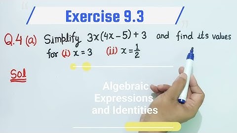 Exercise 9.3 Q4 class 8 | Ch 9 Algebraic expressions and Identities | NCERT maths 8 | Ex 9.3 Q4 |