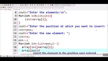 How to insert an element in an array in C++