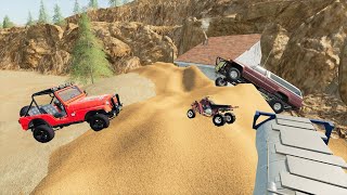 Saving campers stranded in desert after sand storm | Farming Simulator 19 camping