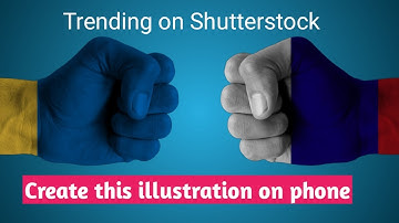Trending illustrations on Shutterstock and Adobe stock| create hand fist illustration on phone