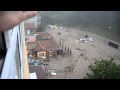 Началото на трагедията, наводнението в гр.Варна, Аспарухово, ул.Моряшка