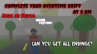 Complete Your Overtime Shift At 2 AM [Roblox] TRAILER