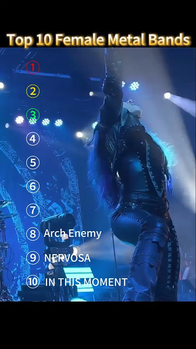 Top 10 Female Metal Bands. #WomenInRock #FemaleMetalBands #metalhead #Metalcore #GothicMetal #HeavyM