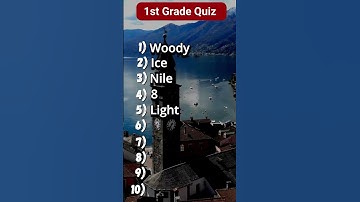 1st grade Quiz. Can you get them all? 🤯 🧠