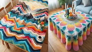 Crochet Tablecloth Designs (Sharing Ideas) // #Crochetando #Ctochet