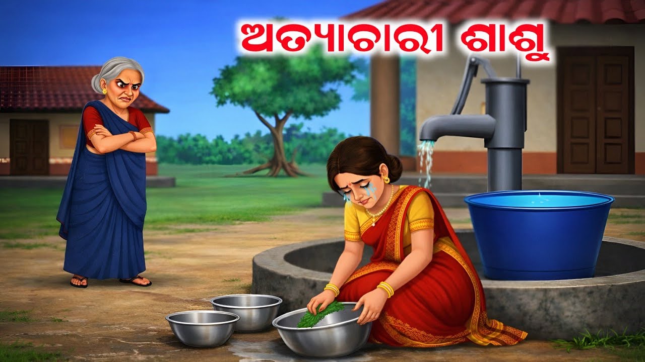 😢 ଅତ୍ୟାଚାରୀ ଶାଶୁ | ବହୁର ଅସହ୍ୟ ଜୀବନ | Emotional Odia Cartoon Story 