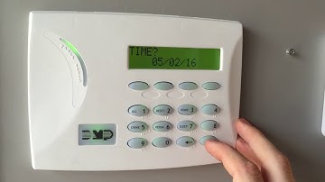 Setting time and date using DMP LCD keypad