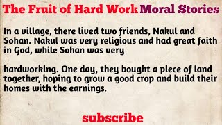 The Fruit of Hard Work - Moral Stories💪||moral stories in english hard work story in english