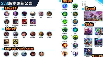 Sơ Lược Update 2.3A Tốc Chiến : Garen Bị Nerf Thảm ,  Buff Mạnh Renekton | Thay Đổi Về Tướng , Ngọc