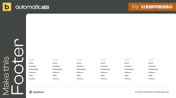 Wordpress Tutorial | Bricks Builder | AutomaticCSS (ACSS) | Footer large 01