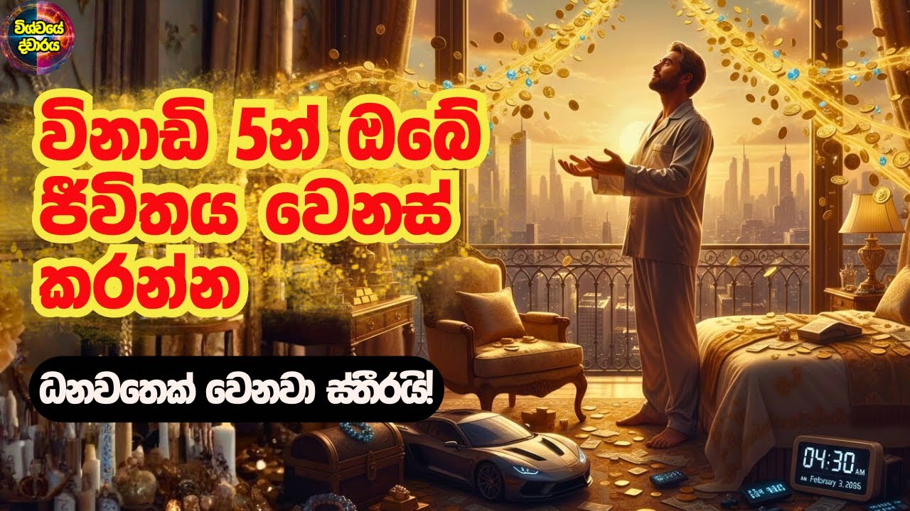 සෑම උදෑසනකම විනාඩි 5ක් මෙය කරන්න: විශ්වයෙන් ධනය ආකර්ෂණය කරගන්නා රහස් ක්‍රමය | Universal Portal