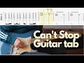 Can&#39;t Stop - Red Hot Chili Peppers (Guitar tab)