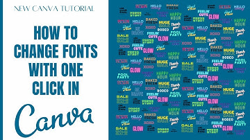 CHANGE ALL FONTS IN CANVA WITH ONE CLICK #canva #createoncanva #canvassador