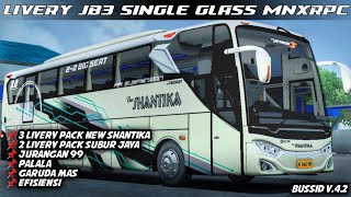 9 LIVERY ROMBAK JBHD TO JB3 SINGLE GLASS MNXRPC || BUSSID V.4.2