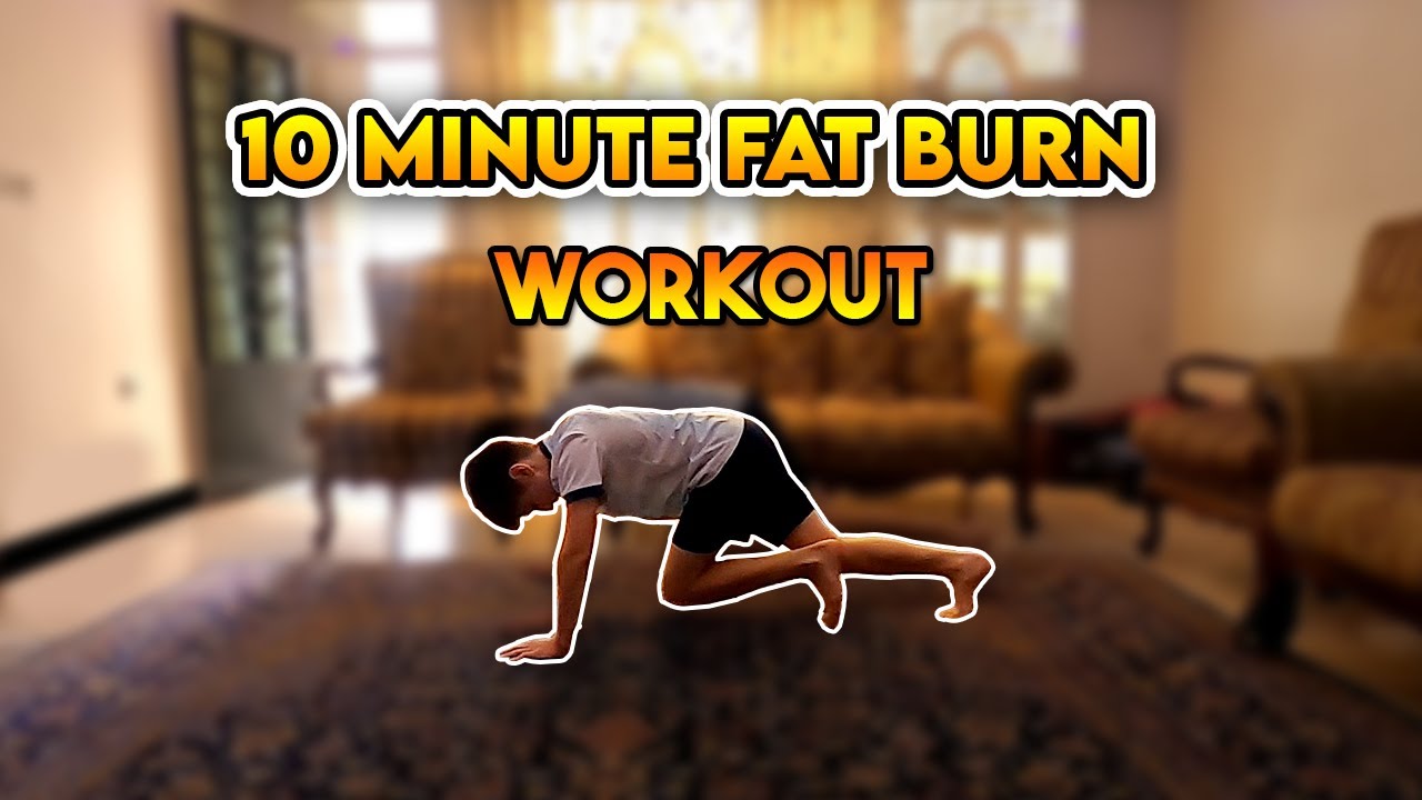 10 Minute Full Body Fat Burn Cardio Workout At Home - No Equipment ...