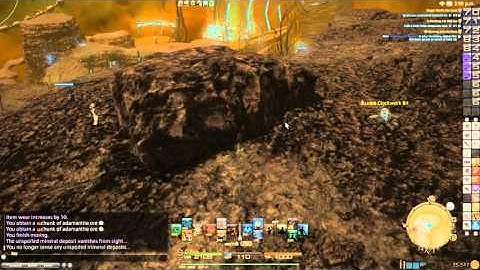 FFXIV Gathering red and blue scrip rotation