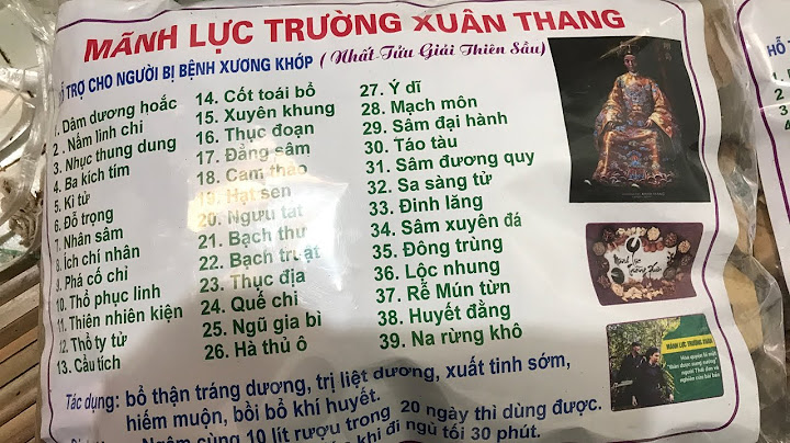 Thuốc mãnh lực trường xuân giá bao nhiêu