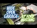 67 mustang wide open garage time lapse