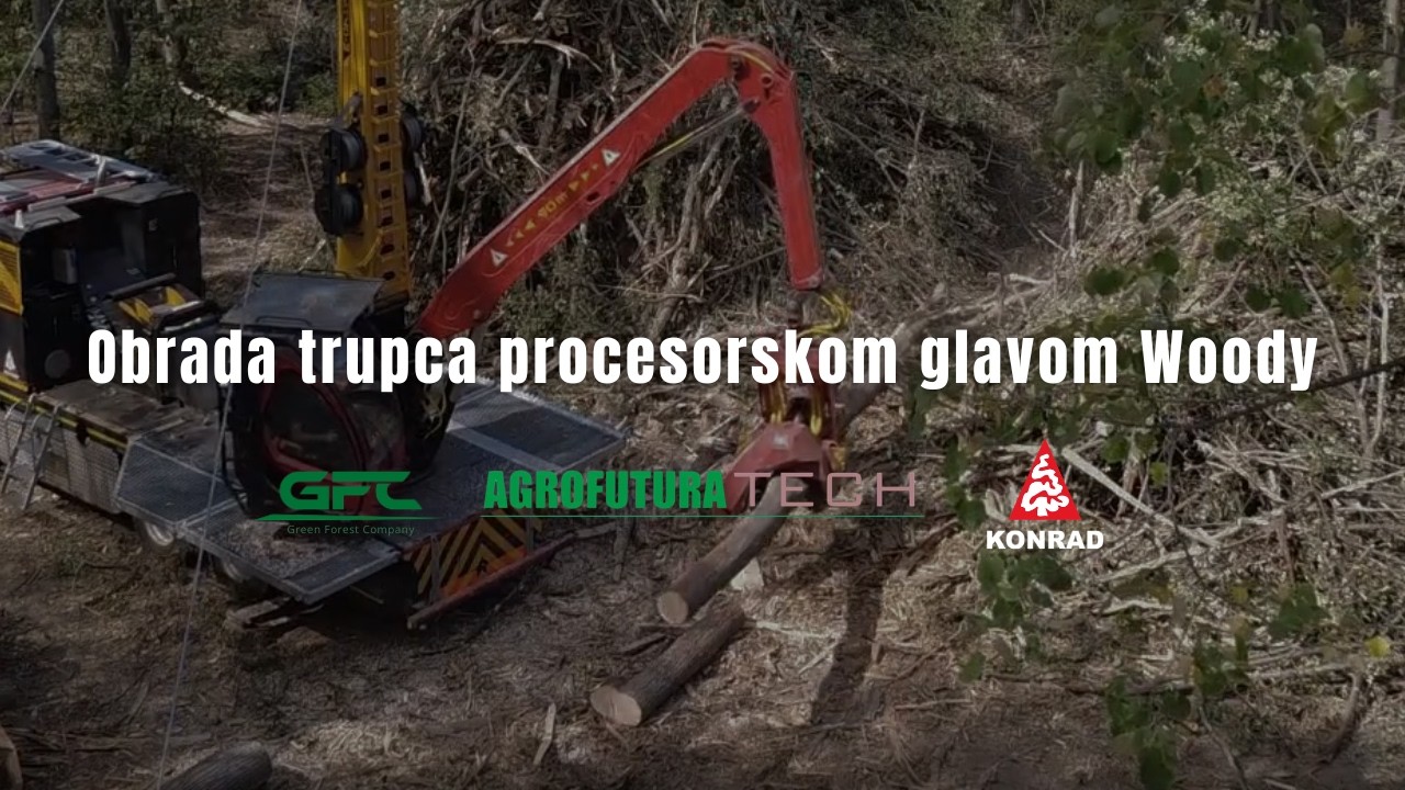 Obrada trupca procesorskom glavom KONRAD Woody │Green Forest Company x Agrofutura