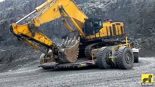 Sleipner DB120PLUS carry Komatsu PC1250 Excavator (short video)