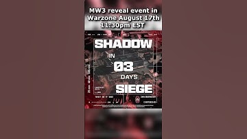 Modern Warfare 3 Reveal Event in Warzone Teaser Trailer! Shadow Siege COD MW3 Reveal Makarov DMZ