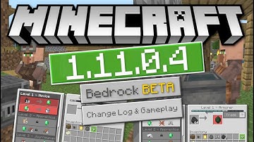 Minecraft - 1.11.0.4 OUT NOW ! BETA - New Trading Format ! [ Change Log ] MCPE / Xbox / Bedrock