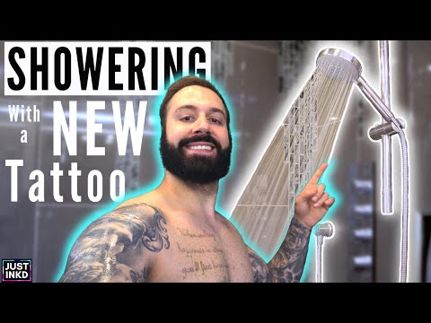 How to SHOWER with a NEW TATTOO - YouTube