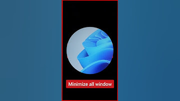 Minimize all window #asmr #windows #computer #tricks #tech #gaming