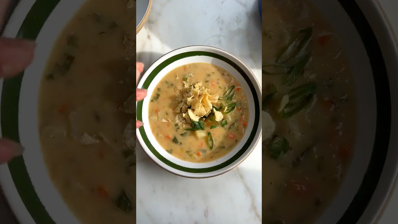 Salt and Vinegar Potato Chip Soup!