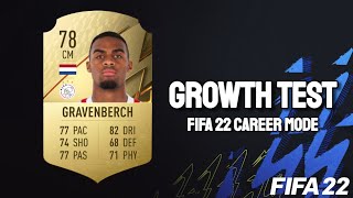 Ryan Gravenberch Growth Test! FIFA 22 Career Mode