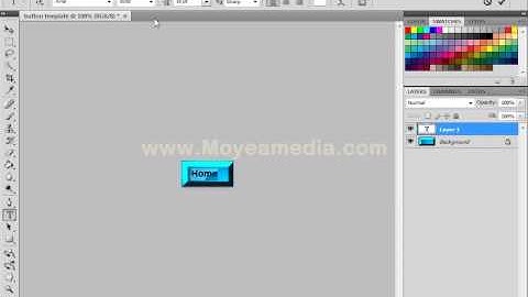How to make a simple button in Photoshop