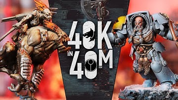 Release the Hounds! Space Wolves vs The Kroot. - Warhammer 40k in 40 minutes battle.