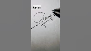 Garima name signature style ✍️ | Signature for letter G | #ytshorts #signature